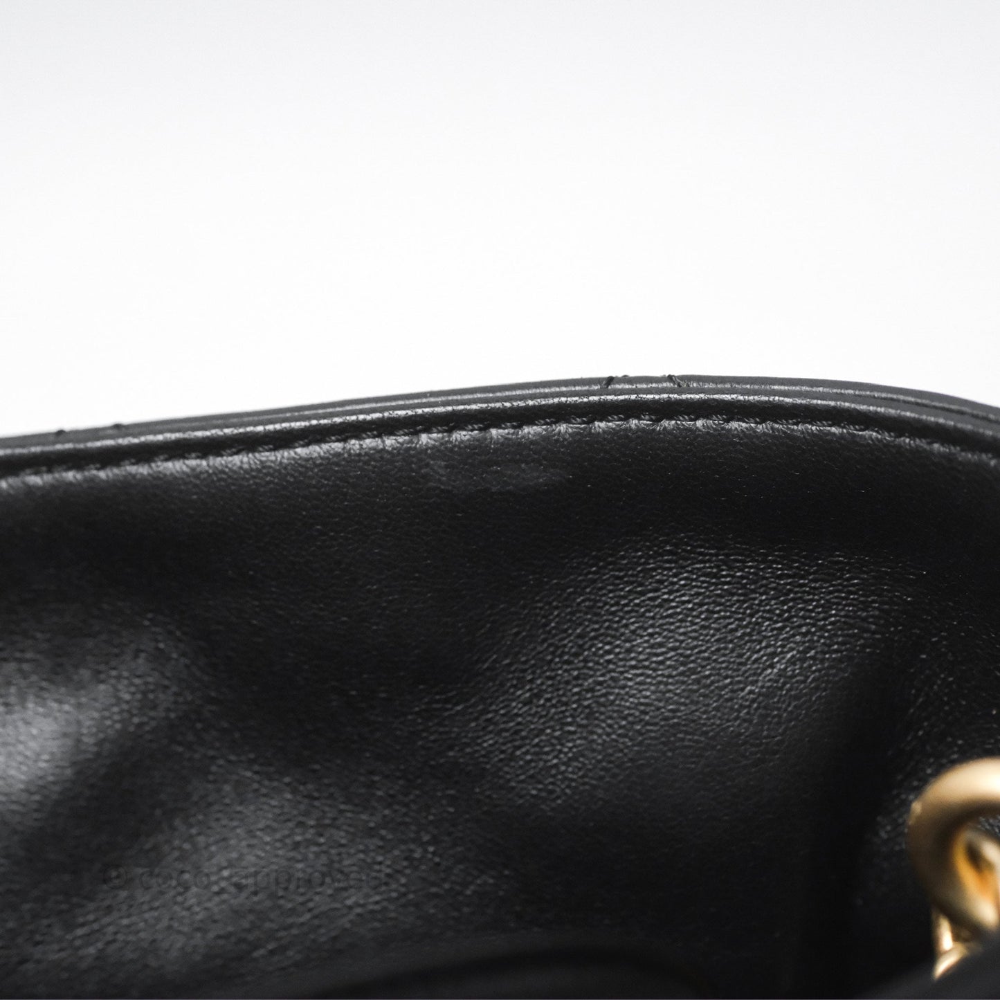 Chanel Enamel CC Bucket Bag Black Lambskin Gold Hardware 22P