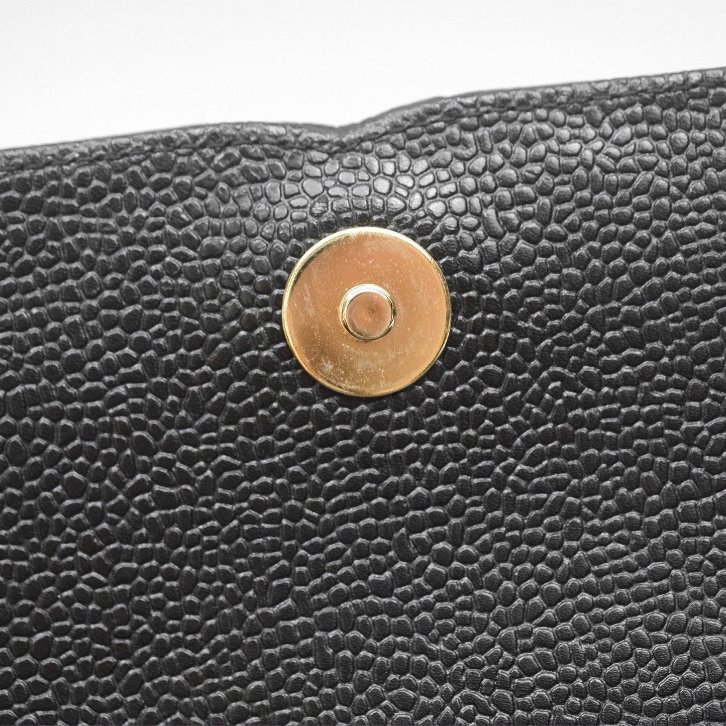 Chanel Vintage CC Camera Bag Black Caviar 24 Gold Hardware