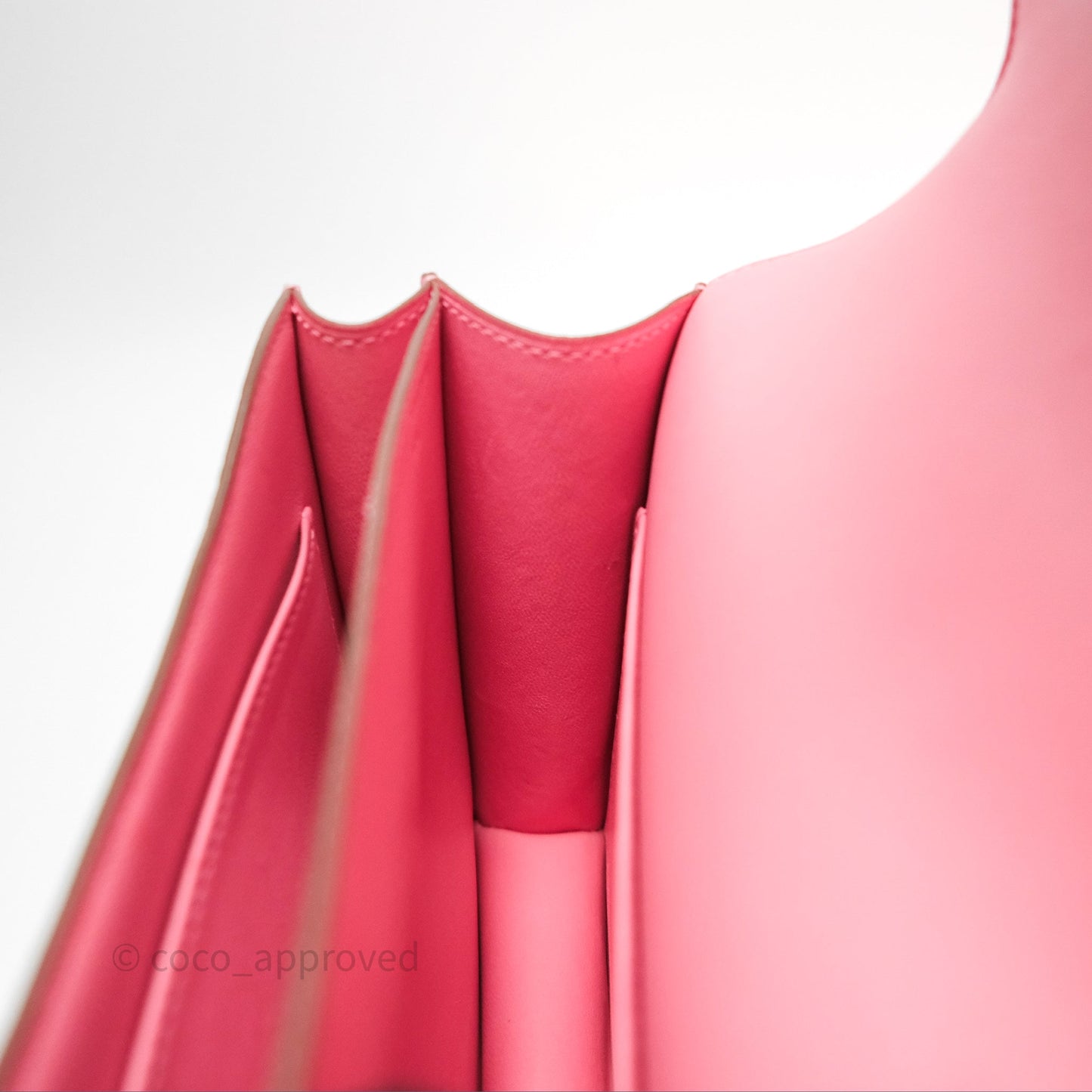 Hermès Constance Mini 18cm Rose d'ete Epsom Palladium Hardware