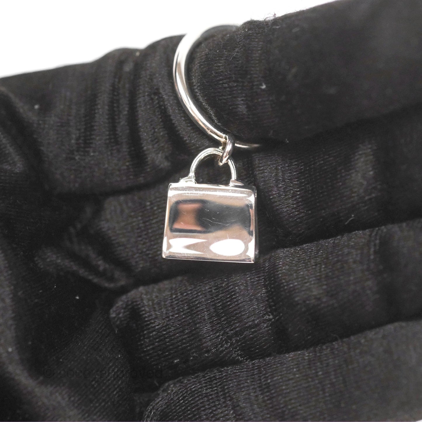 Hermès Amulettes Kelly Ring Sterling Silver Size 52