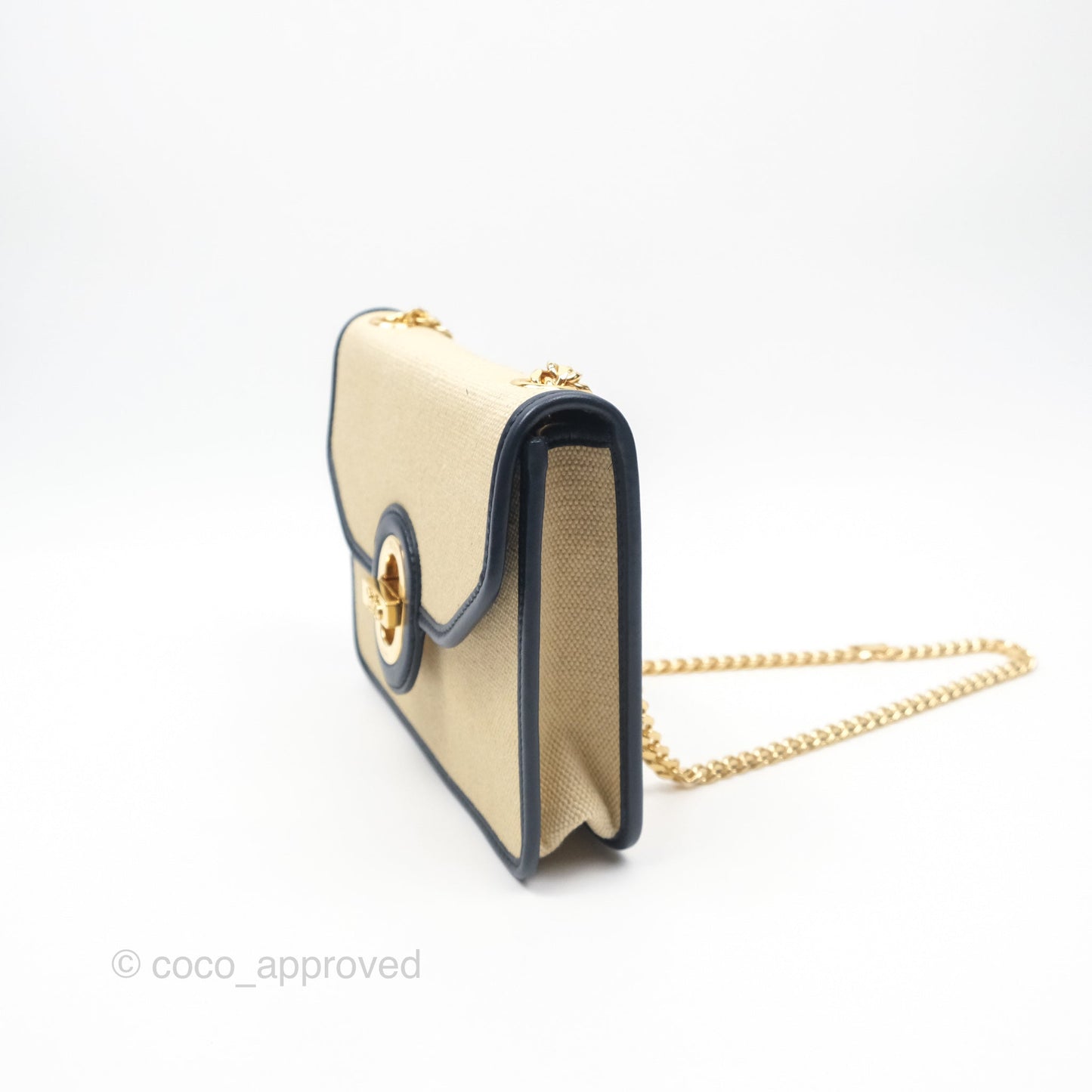 Celine Sulky Clutch Beige Gold Hardware