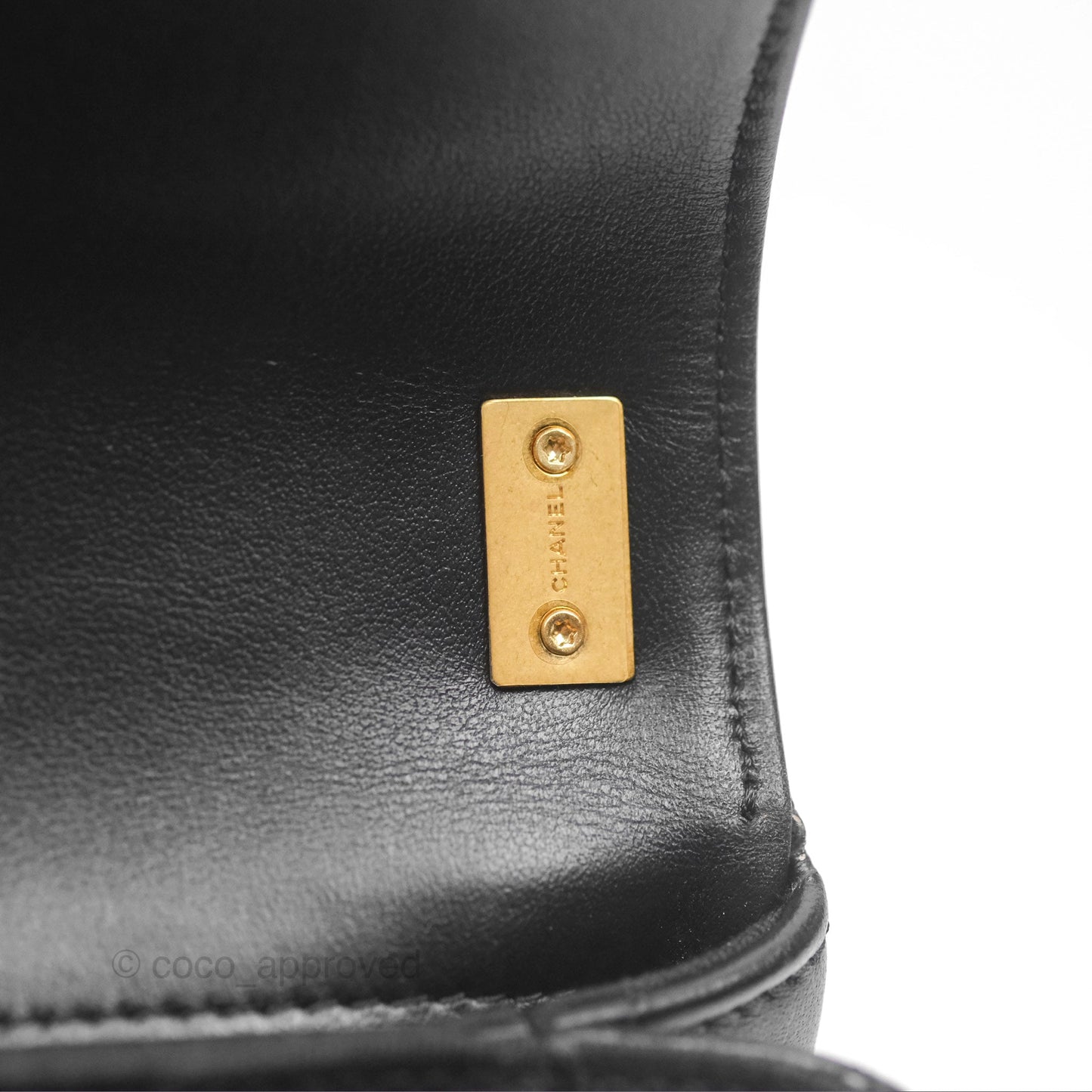 Chanel Mini Flap Bag Black Aged Calfskin Aged Gold Hardware 23K