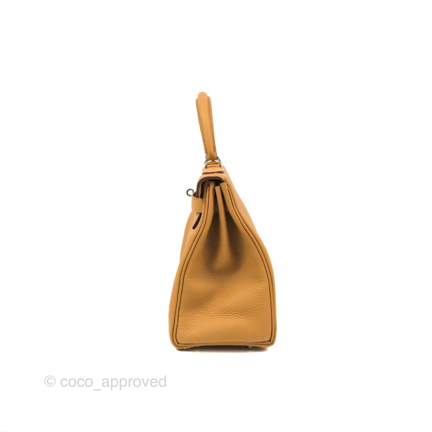 Hermès Kelly 28 Biscuit 48 Clemence Palladium Hardware
