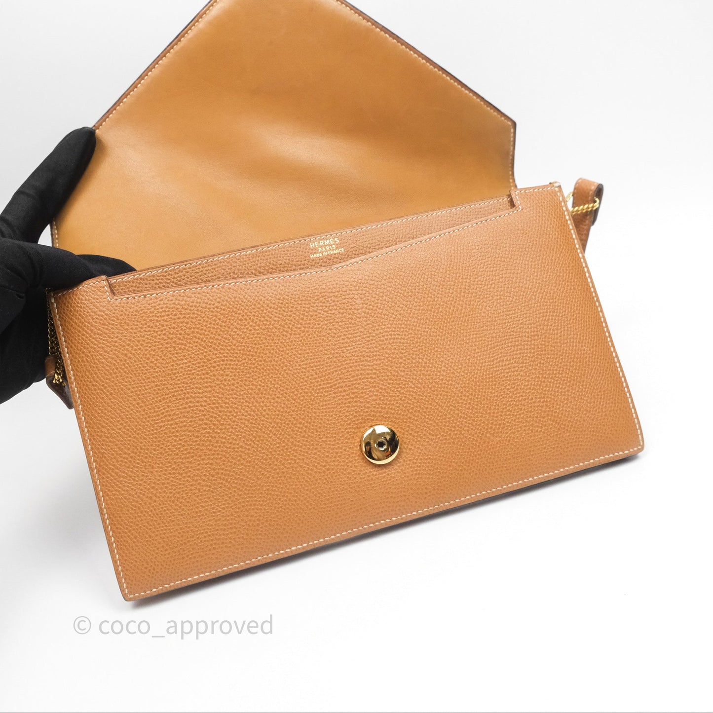 Hermès Vintage Lydie Gold Bag Gold Hardware