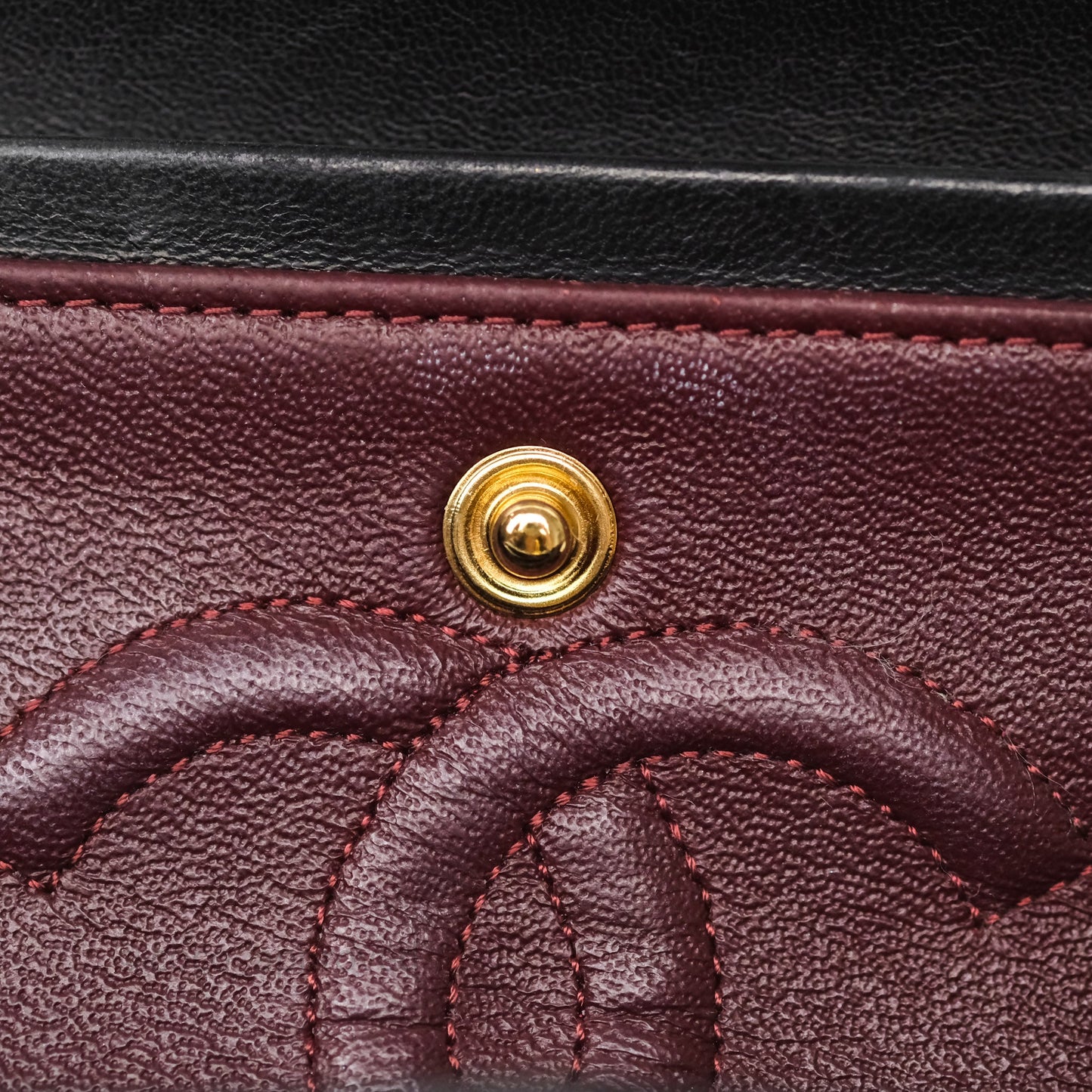 Chanel Small Classic Flap Quilted Black Lambskin Gold Hardware
