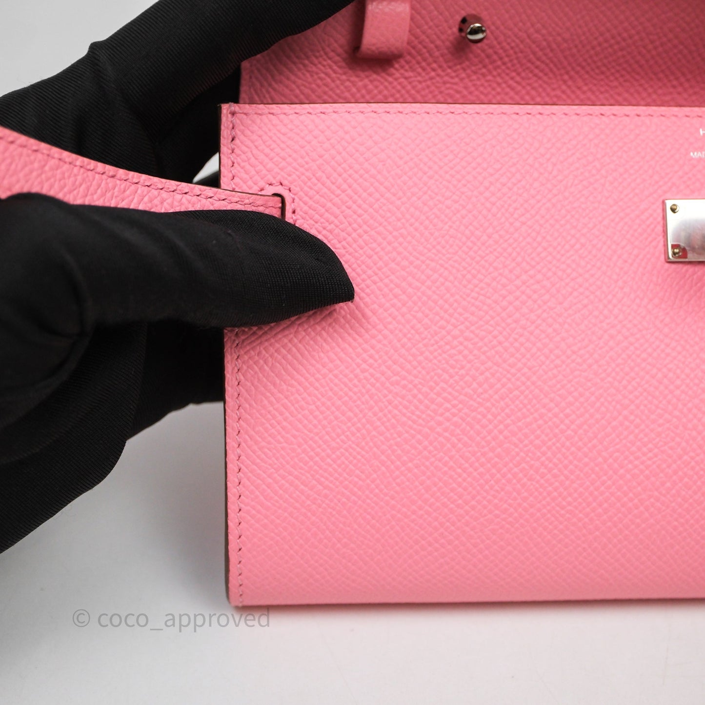 Hermès Kelly To Go Wallet Rose Confetti Epsom Palladium Hardware