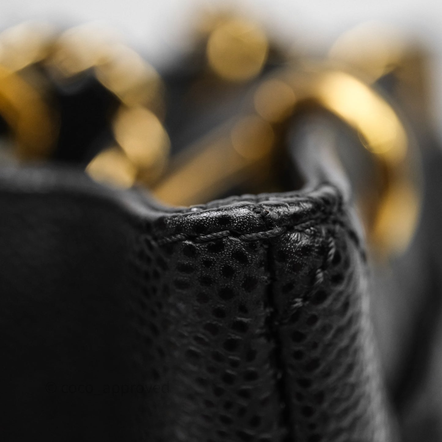 Chanel GST Black Caviar Gold Hardware