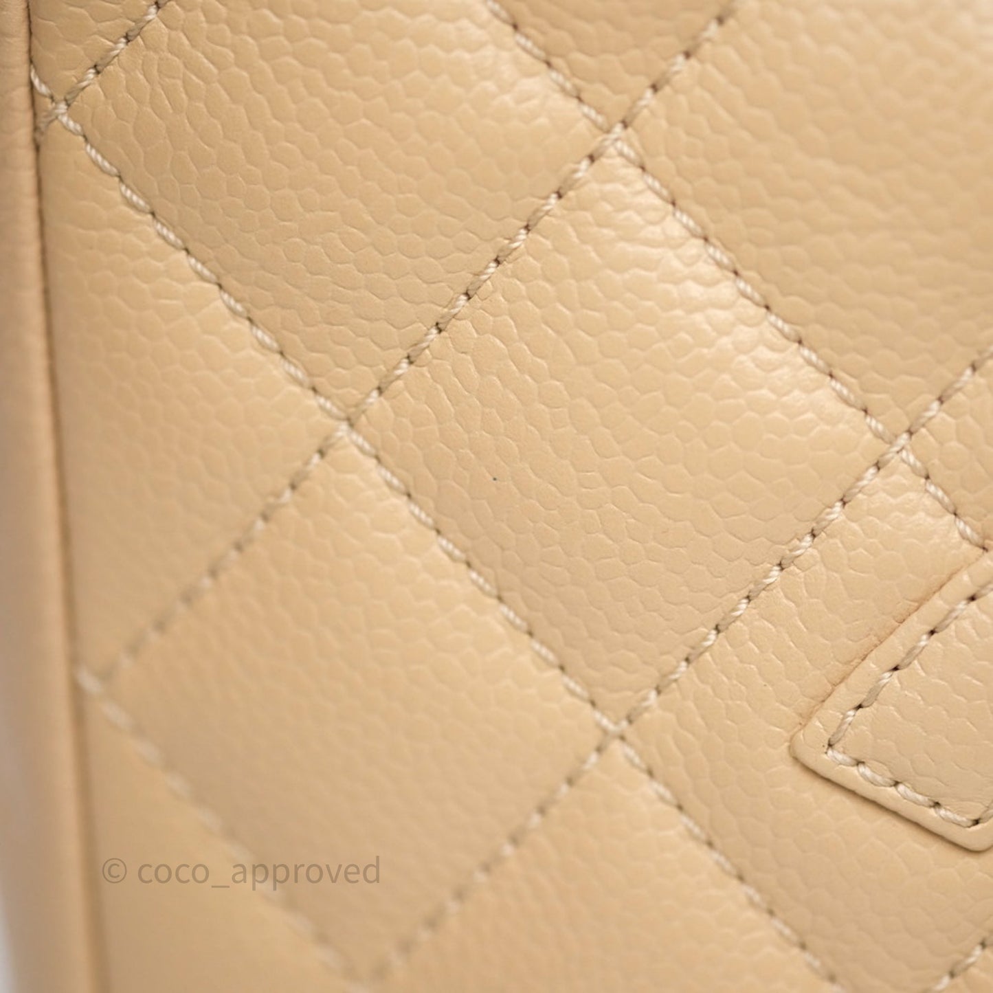 Chanel PST Tote Beige Caviar Gold Hardware