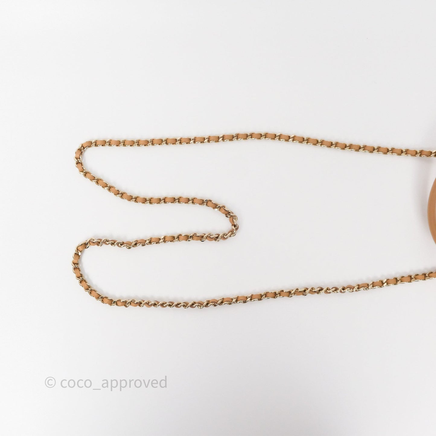 Chanel Top Handle Vanity with Chain Caramel Beige Lambskin Gold Hardware