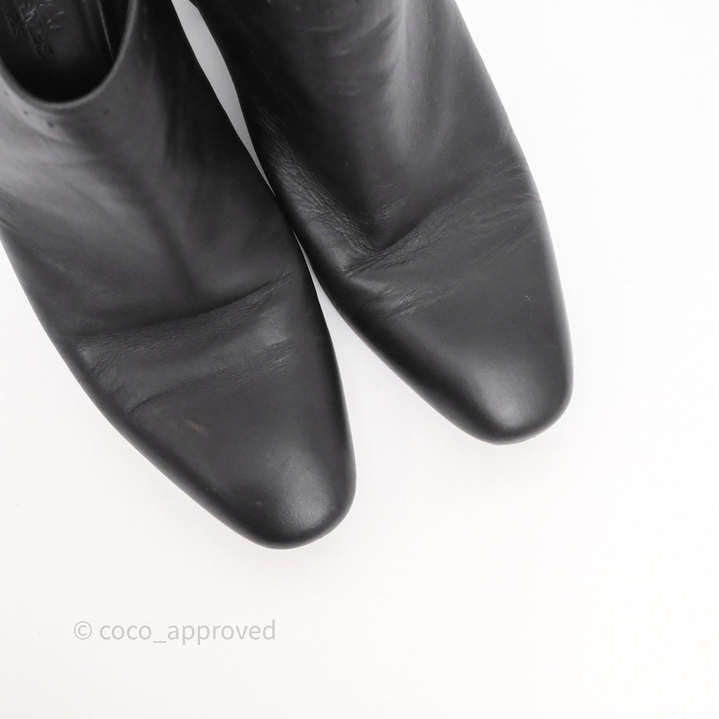 Hermès Ankle Boots Black Size 38