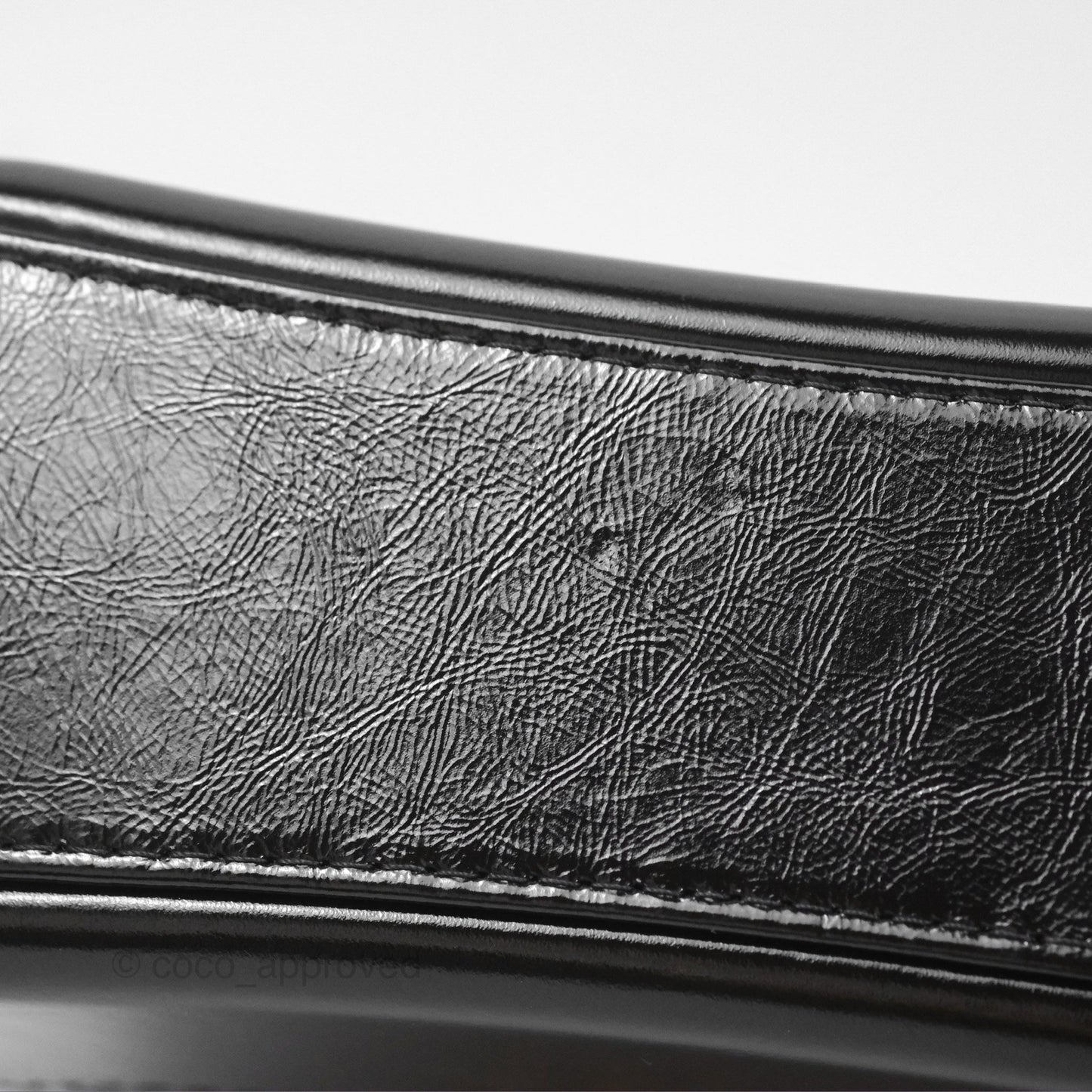Chanel New Medium Gabrielle Hobo Quilted Black Glazed Aged Calfskin