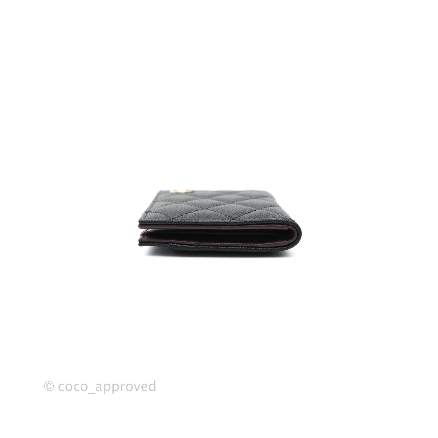 Chanel Classic Black Card Holder Caviar Gold Hardware