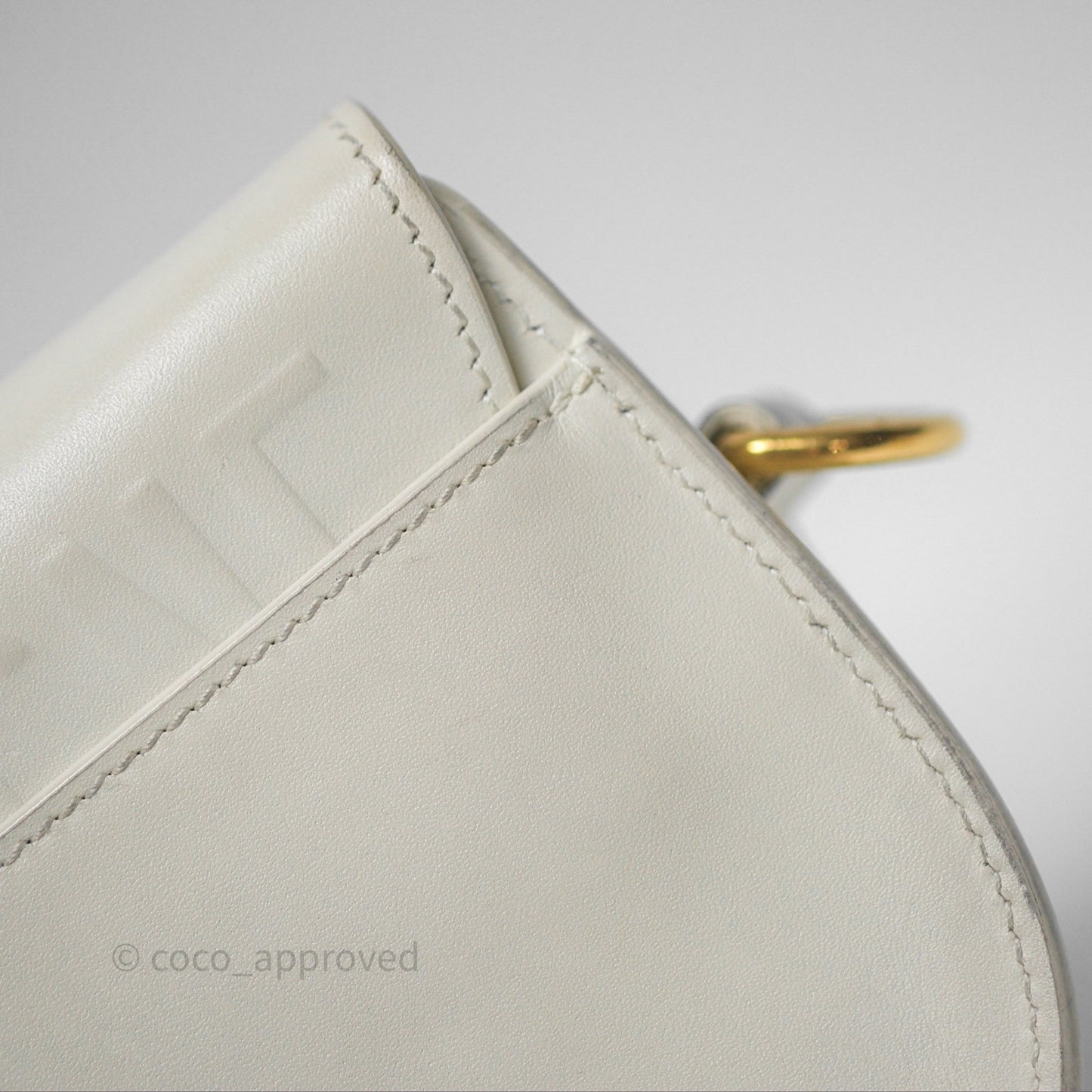 Christian Dior Bobby East-West Bag Calfskin White