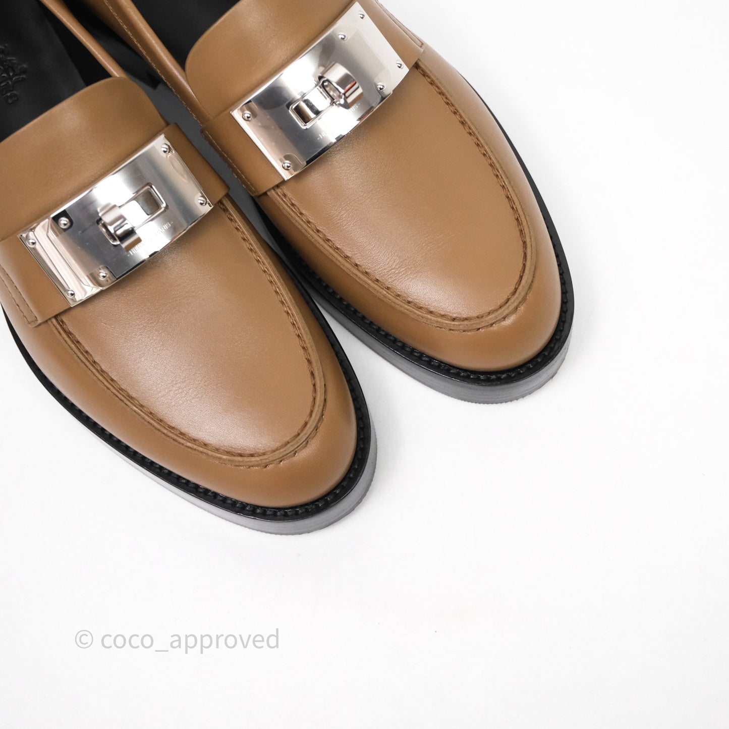 Hermès A Eclair Kelly Loafer Brown Size 38.5