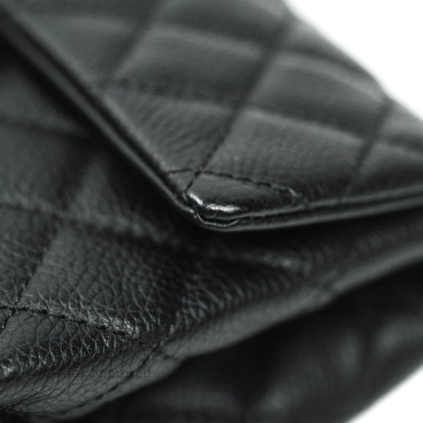 Chanel Reissue Quilted Caviar Belt Bag Black Silver Hardware