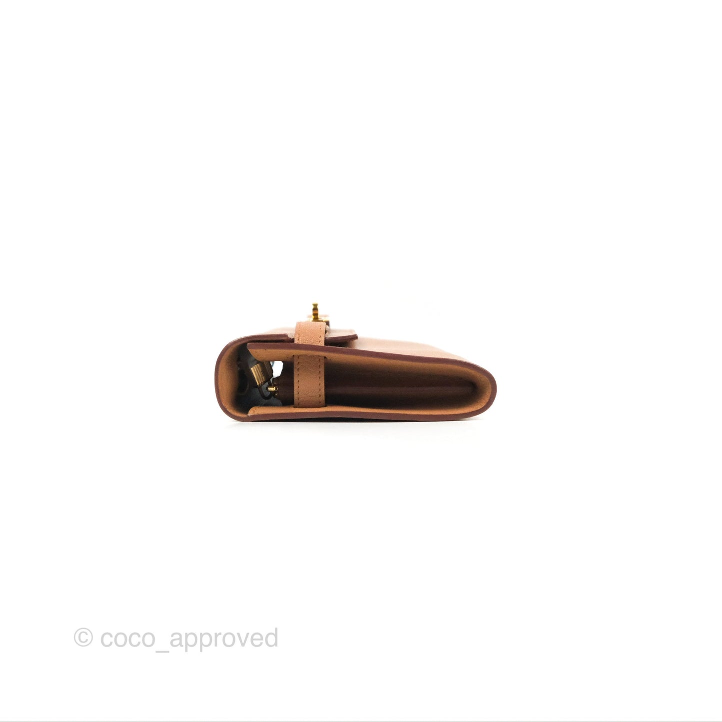 Hermès Kelly To Go Wallet Quebracho Chevre Mysore Gold Hardware