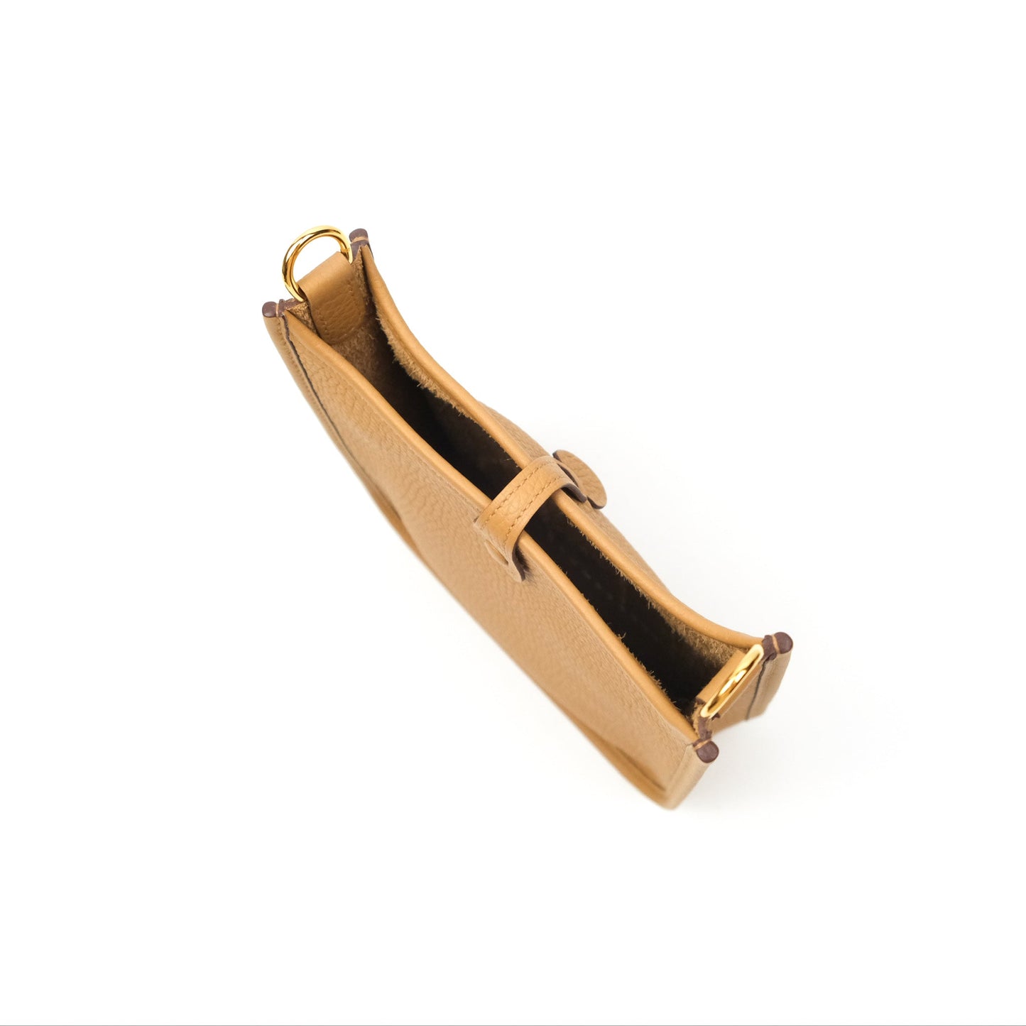 Hermès Mini Evelyne 16 Biscuit 48 Clemence Gold Hardware
