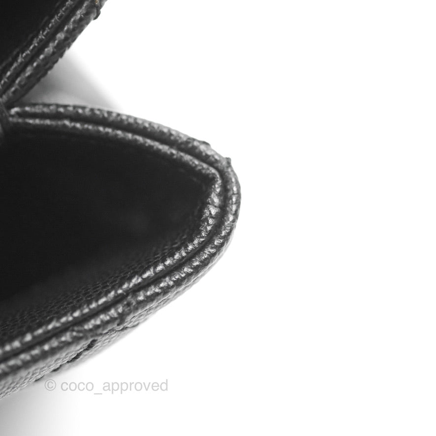 Chanel Medium Coco Handle Quilted Black Caviar Lizard Handle Ruthenium Hardware