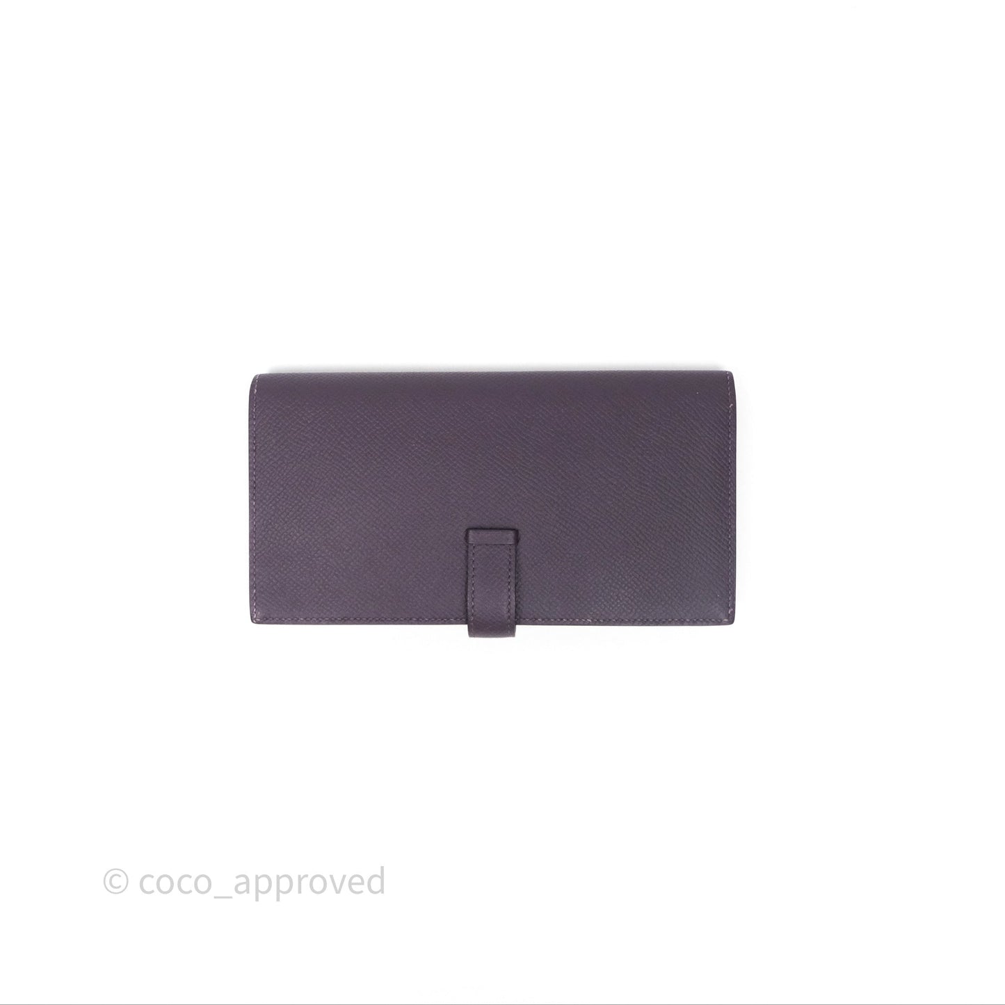 Hermès Bearn Soufflet Wallet Raisin 59 Epsom Gold Hardware