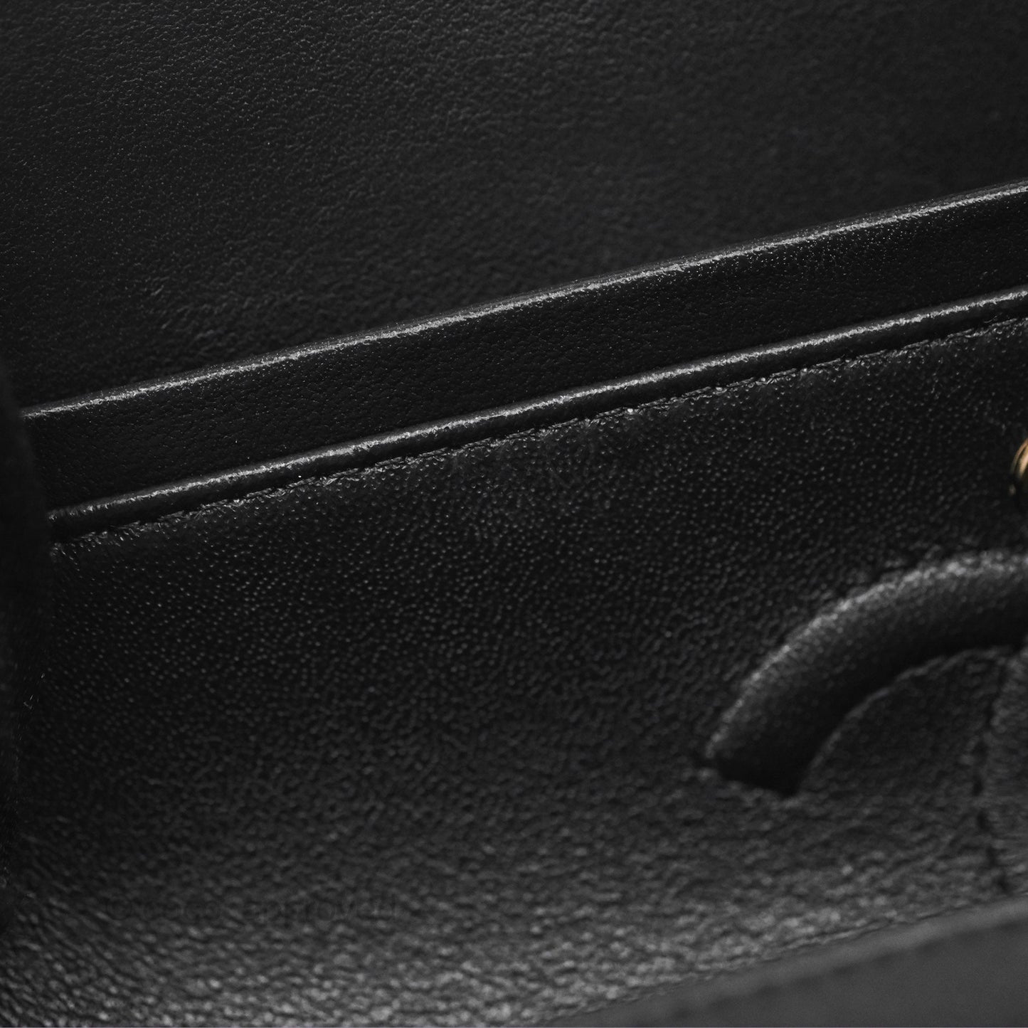 Chanel Small Classic Flap Chevron Black Lambskin Gold Hardware