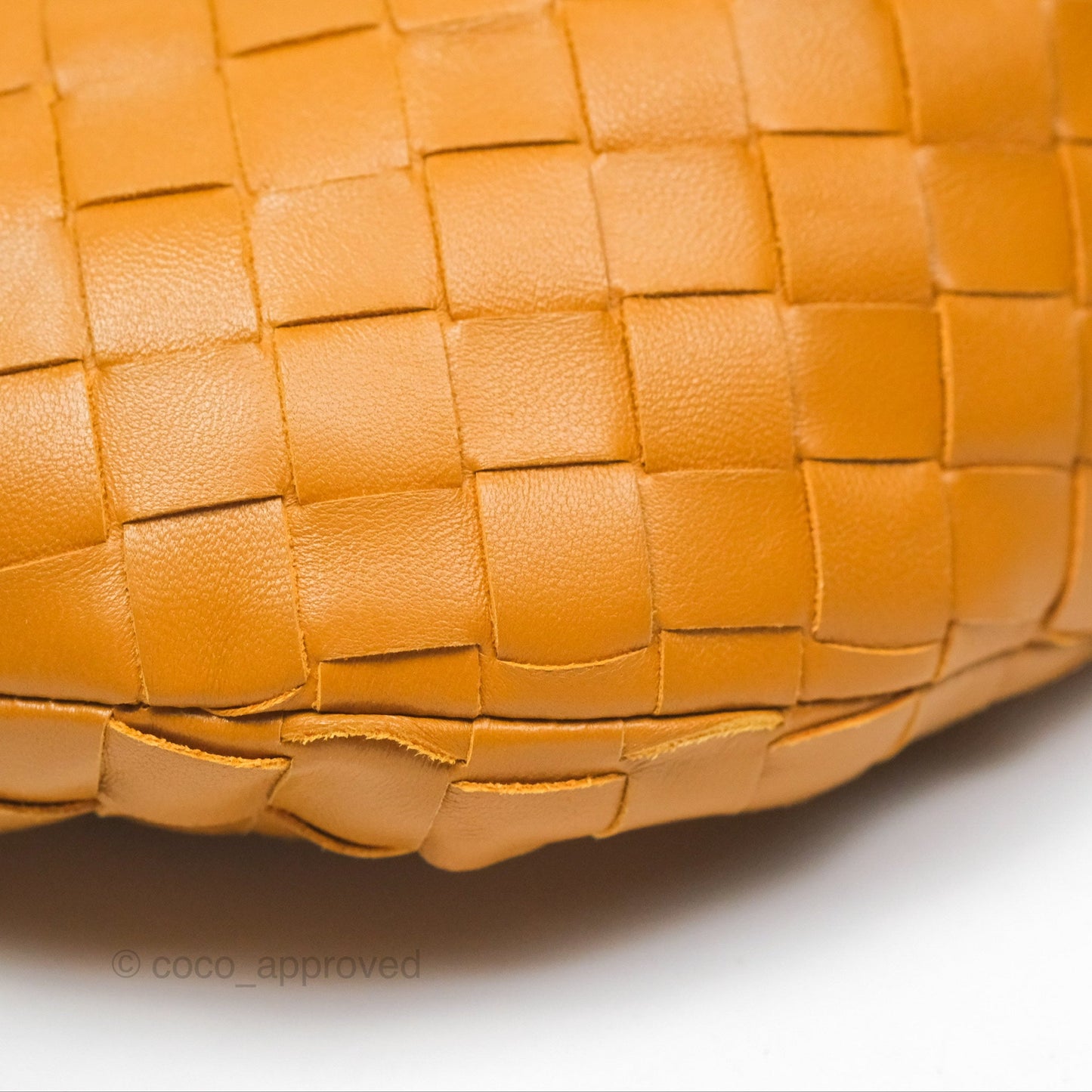 Bottega Veneta Teen Jodie Caramel Intrecciato Lambskin