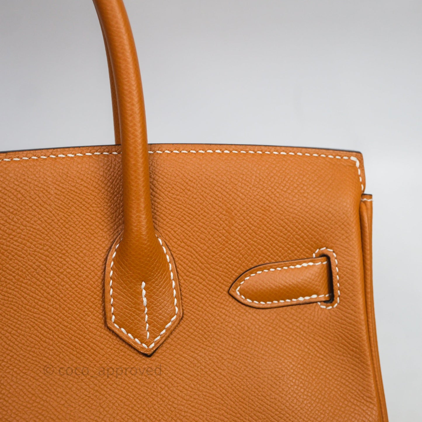Hermes Birkin 30 Toffee Epsom Palladium Hardware