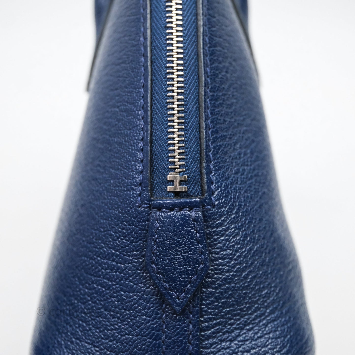 Hermès Bolide Mini 1923 Bleu Chèvre Mysore Palladium Hardware