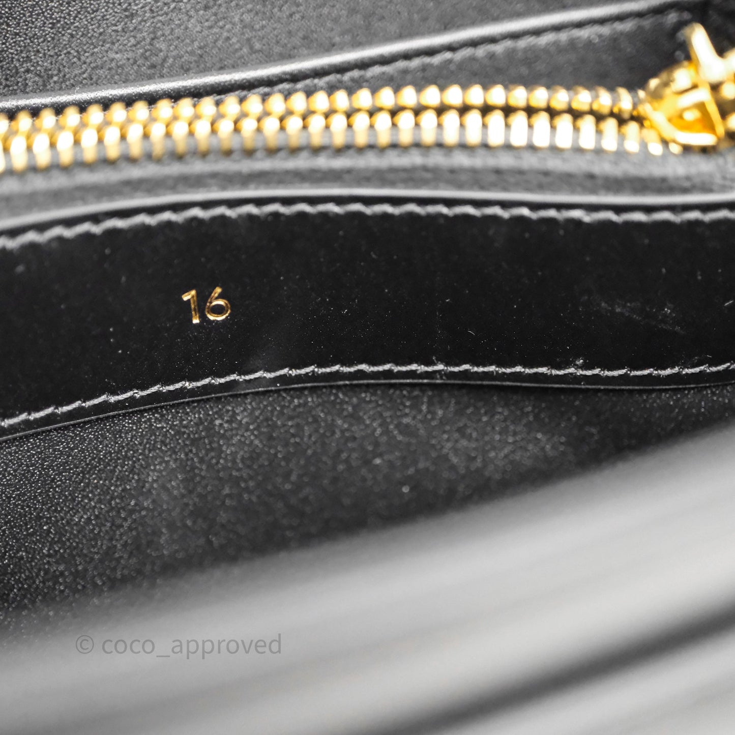 Celine Mini 16 Bag in Satinated Calfskin Black