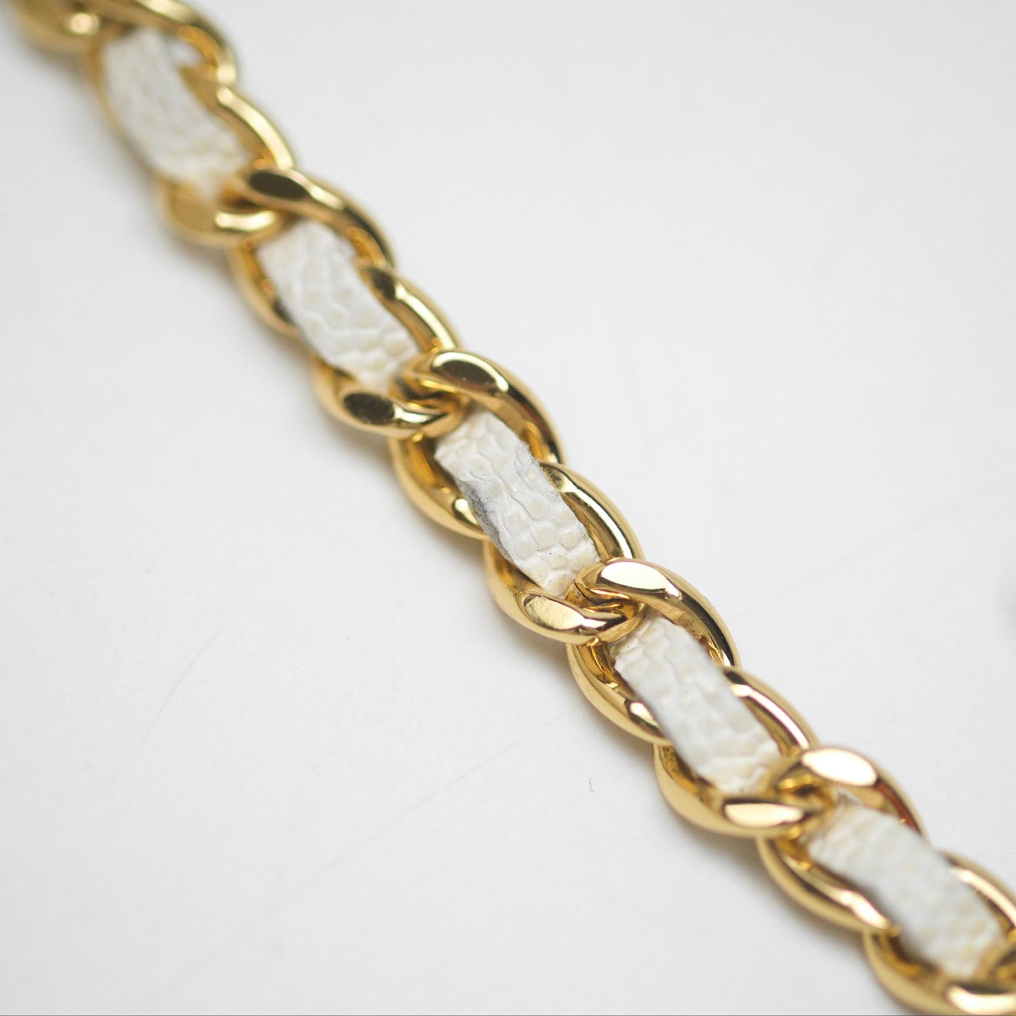 Chanel Mini WOC Bag Charm White Caviar Gold Hardware