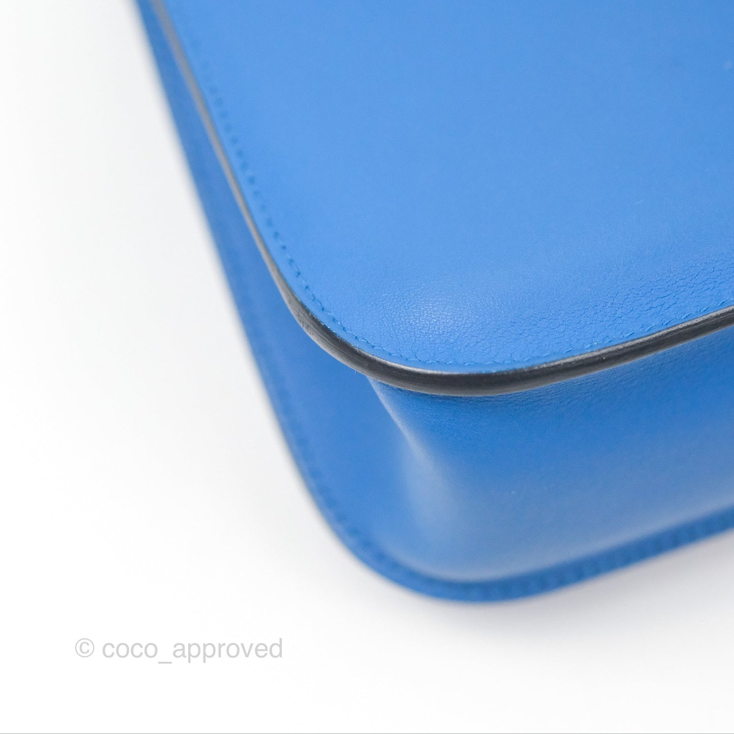 Hermès Halzan 22 Mini Bleu Zellige Swift Palladium Hardware