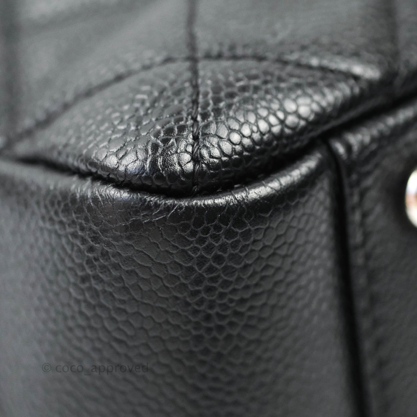 Chanel GST XL Black Caviar Silver Hardware