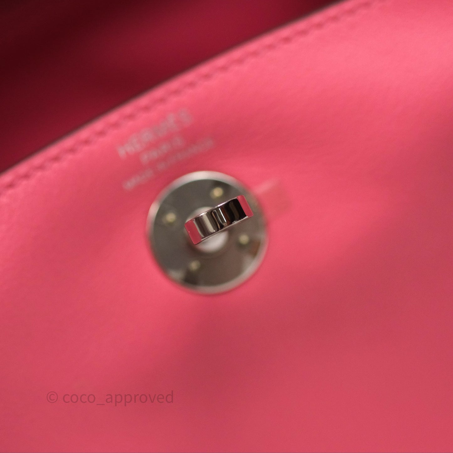 Hermès Mini Lindy 20 Rose Ete K4 Swift Palladium Hardware