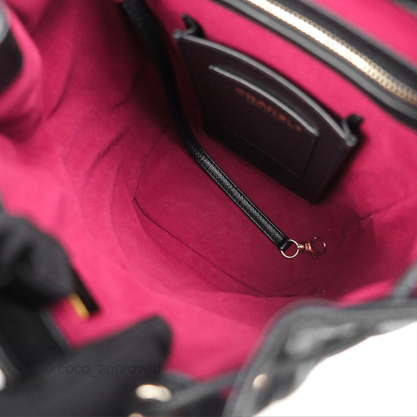 Chanel Mini Urban Spirit Backpack Black Caviar Gold Hardware 23S