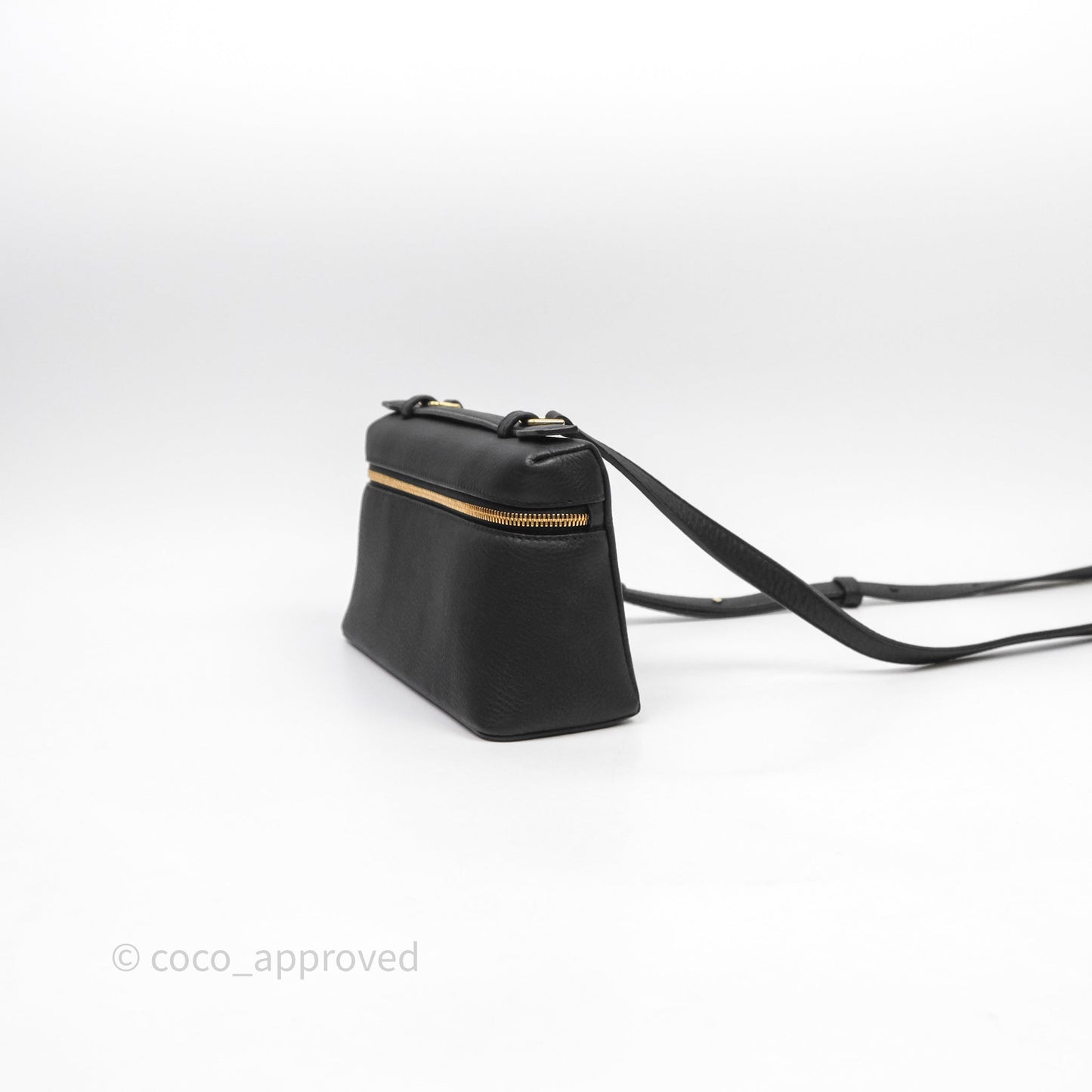 Loro Piana Extra Pocket L19 Black Grained Calfskin
