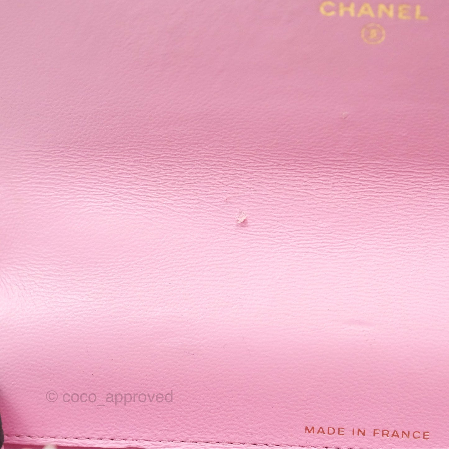 Chanel Top Handle Mini WOC Phone Holder Black/Pink Lambskin Gold Hardware 23P