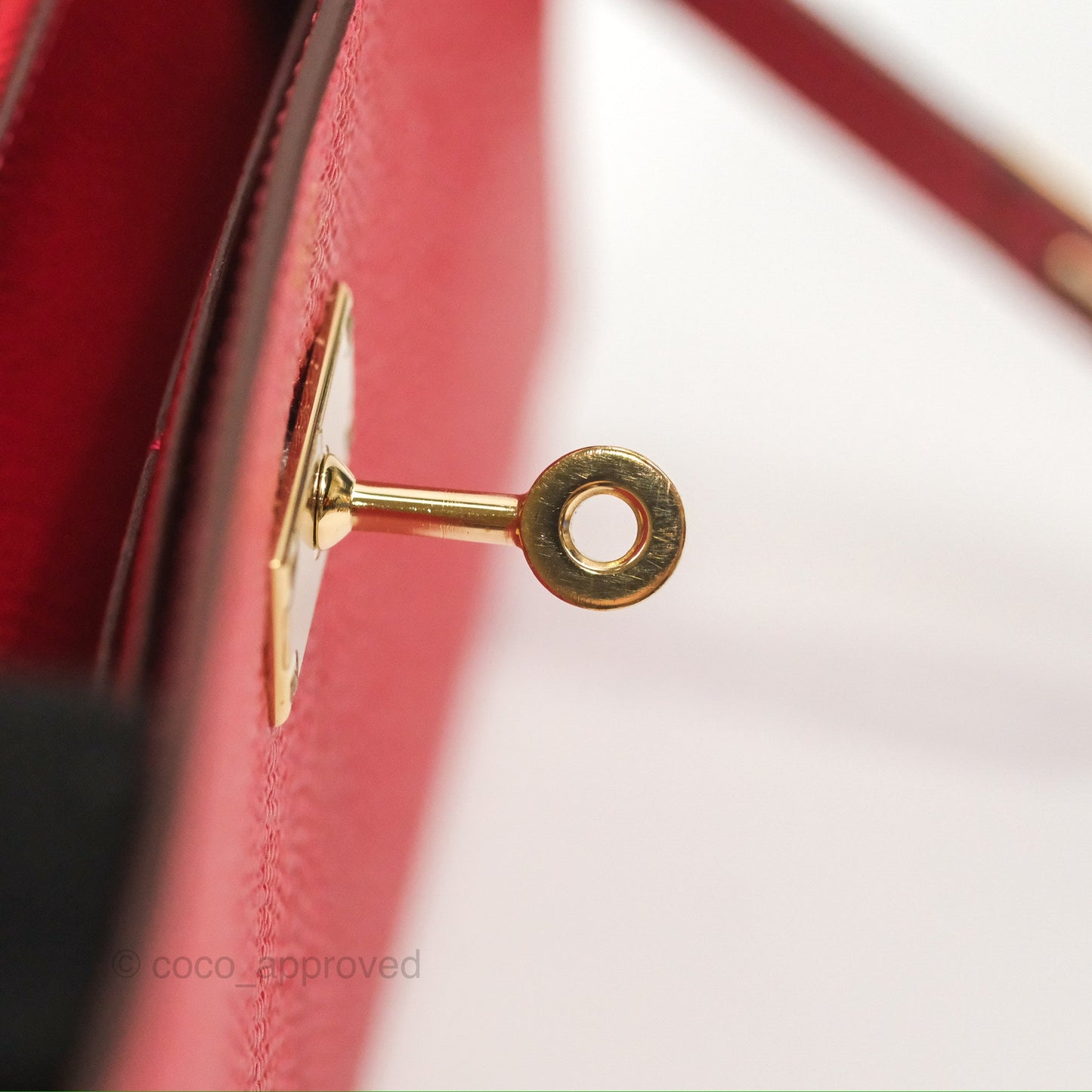 Hermès Kelly Wallet Rouge Casaque Epsom Gold Hardware
