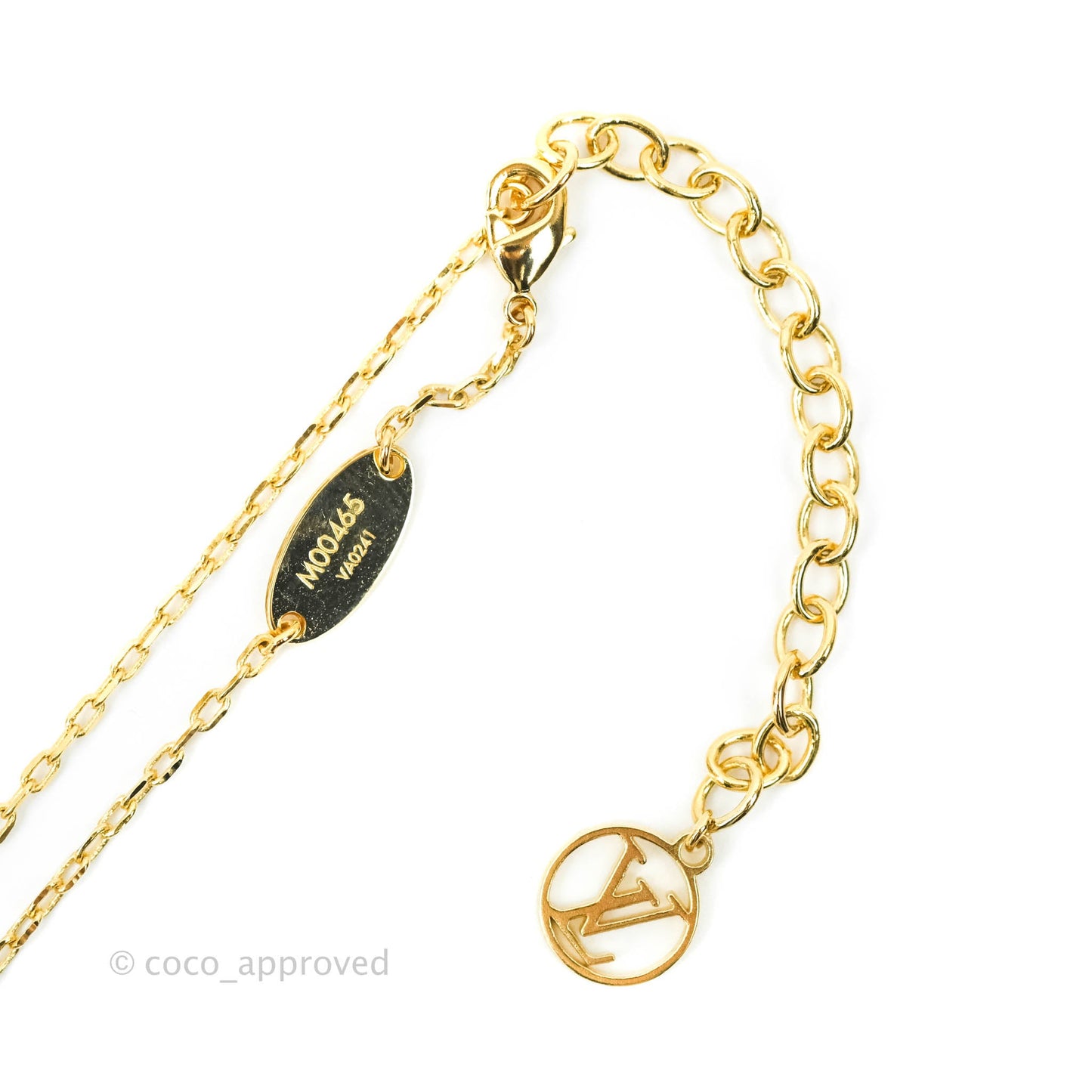 Louis Vuitton Fall In Love Heart Necklace Gold Tone