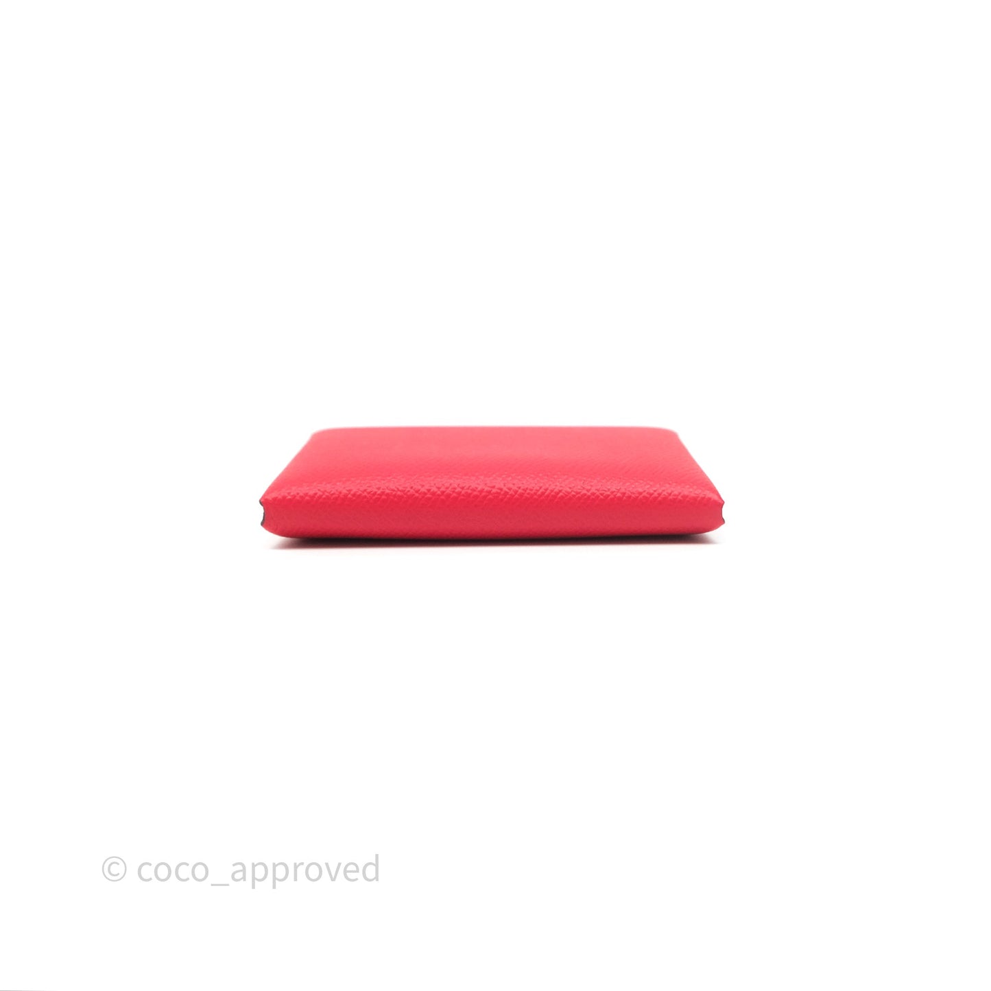 Hermès Calvi Duo Compact Card Holder Rouge De Coeur