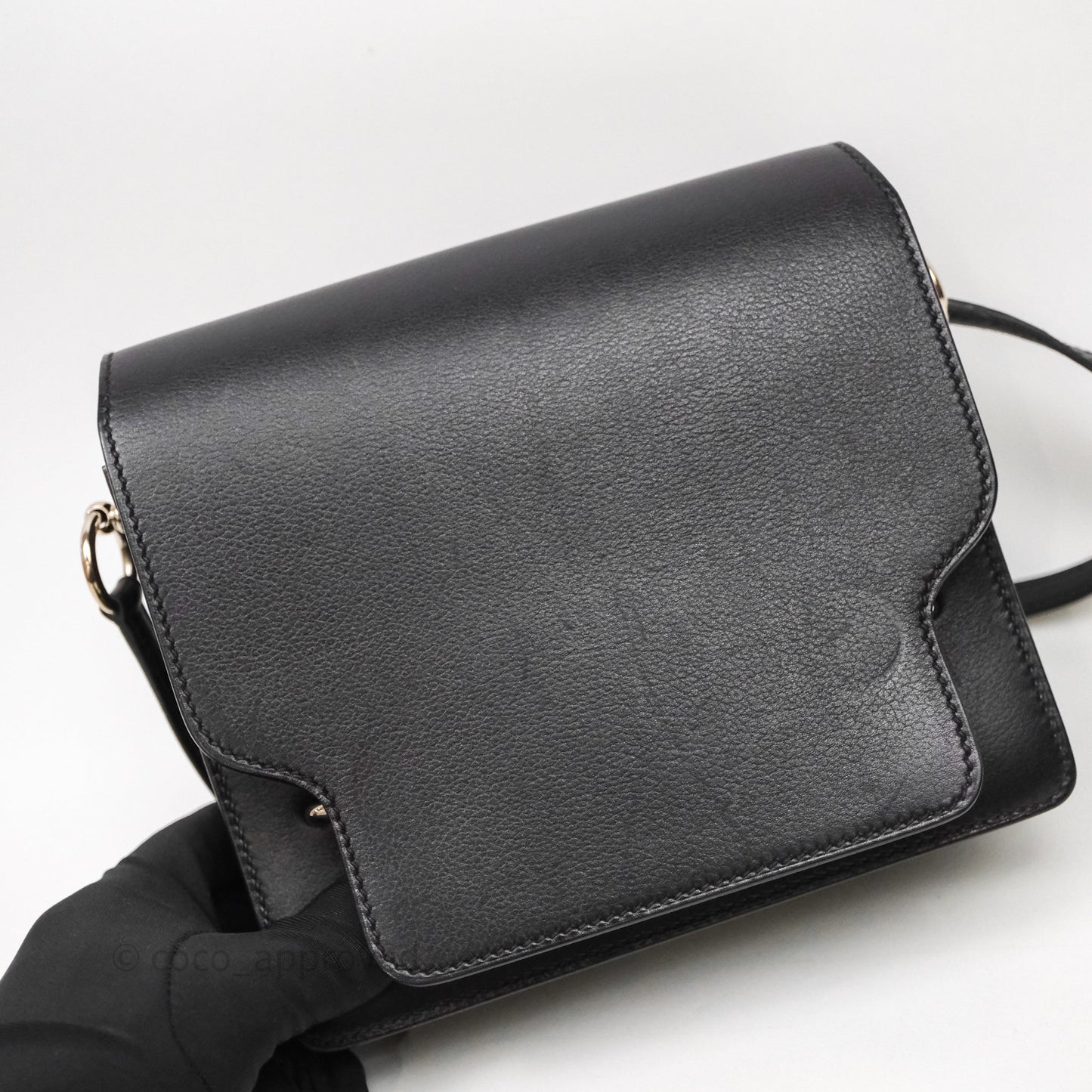Hermès Roulis Mini 18 Black Noir 89 Palladium Hardware
