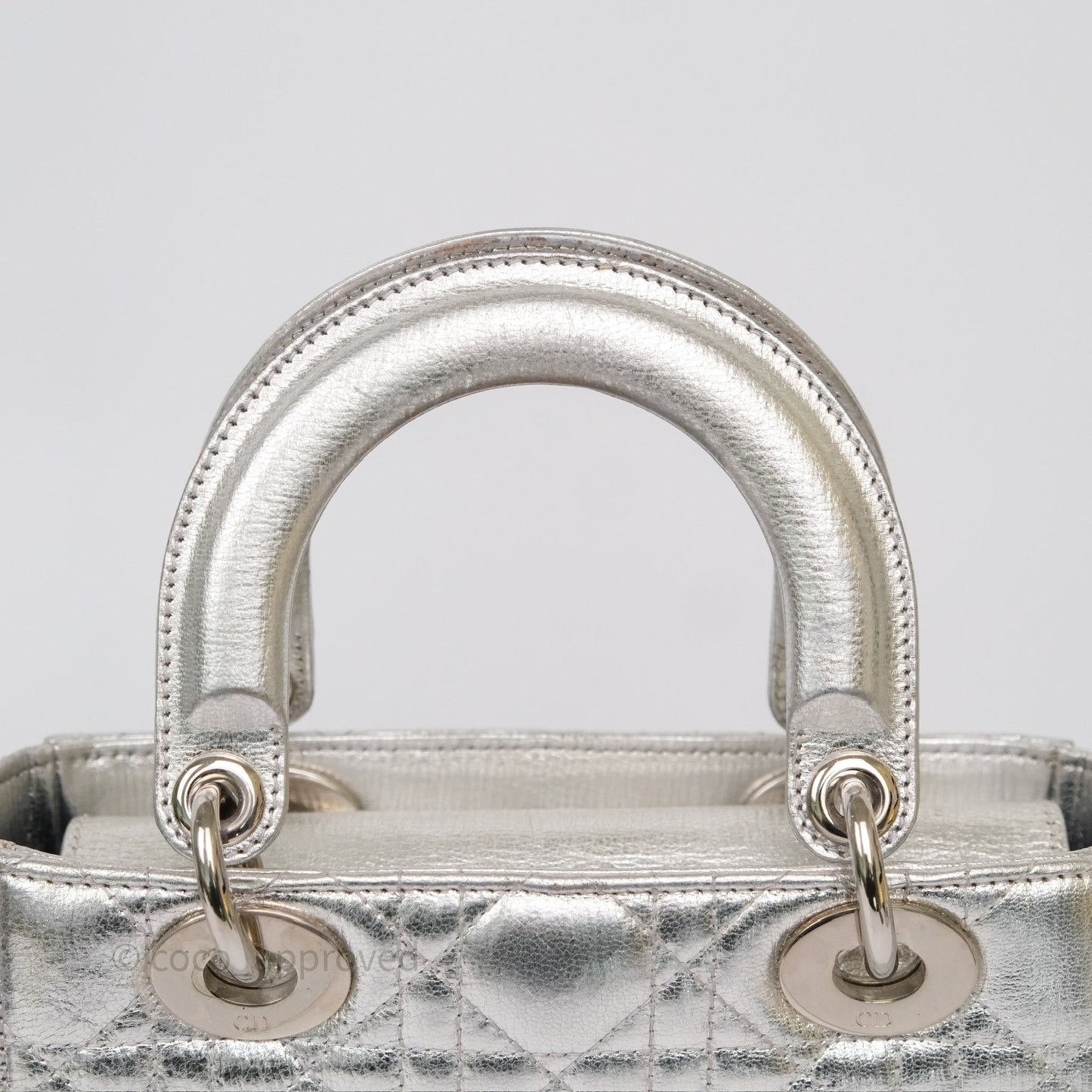 Dior My ABCDior Lady Dior Metallic Silver Cannage