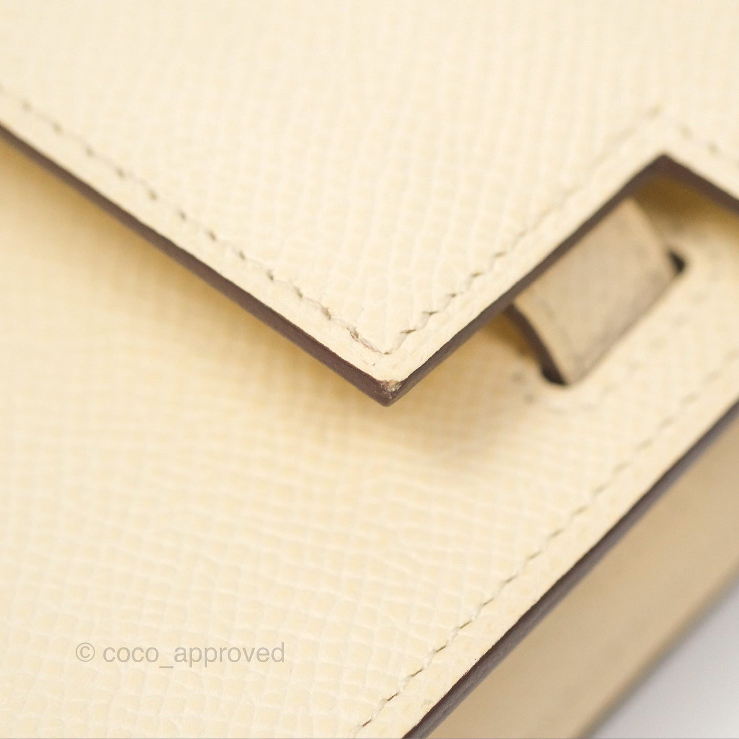 Hermès Kelly To Go Wallet Epsom Nata I2/ Jaune Poussin Gold Hardware