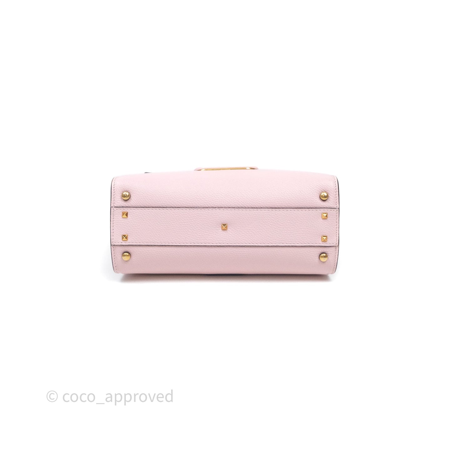 Valentino Garavani Small Vsling Grainy Calfskin Bag Light Pink Aged Gold Hardware