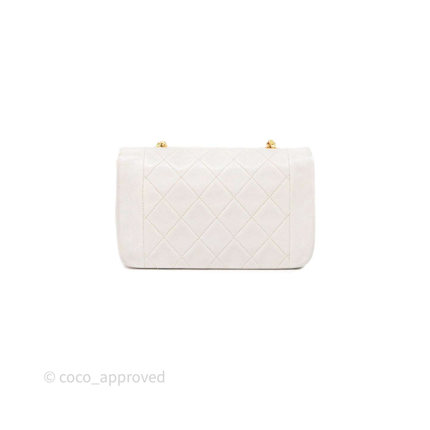 Chanel Vintage Mini Bijoux Chain Flap Bag White Gold Hardware