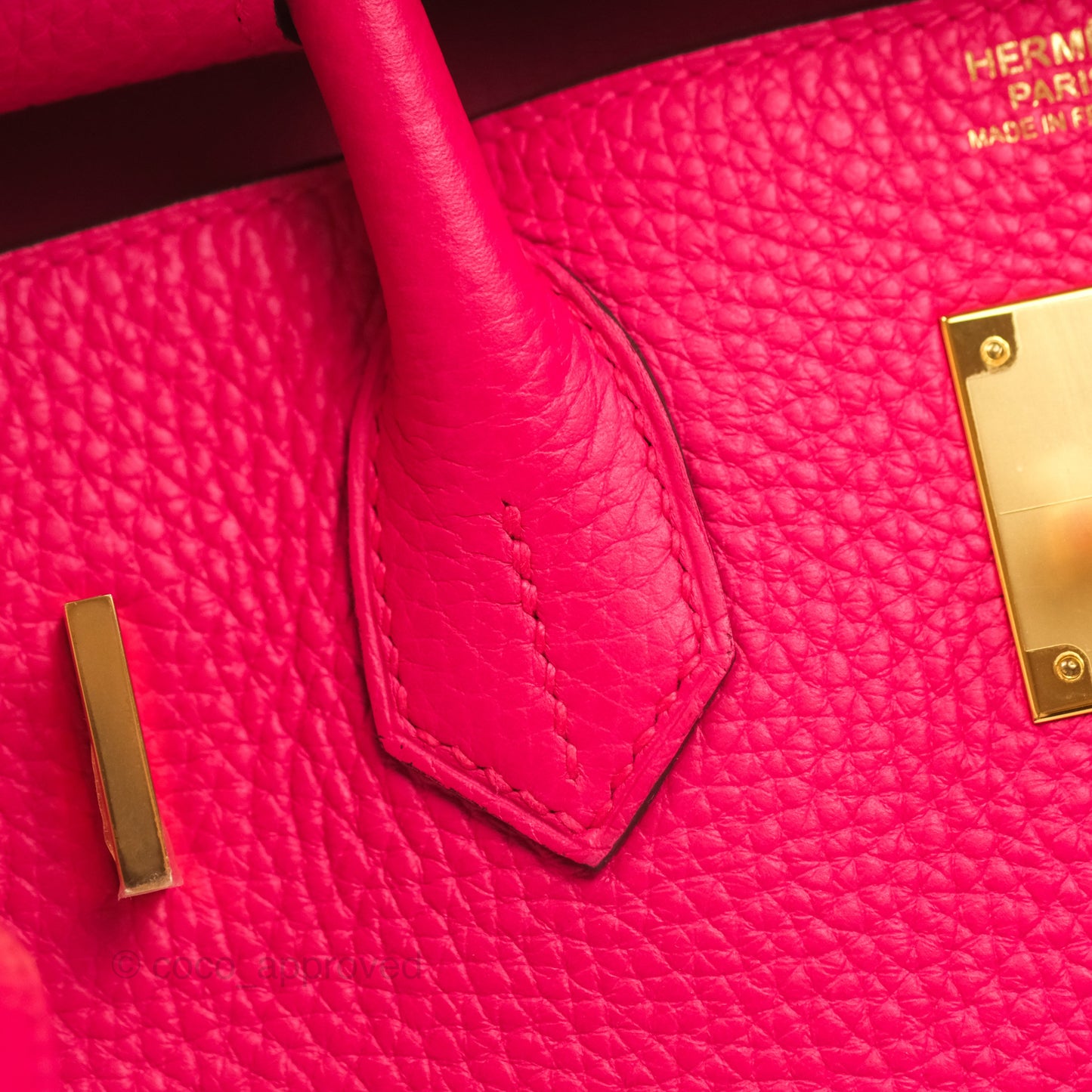 Hermès Birkin 30 Retourne I6 Rose Extrême Clemence Gold Hardware