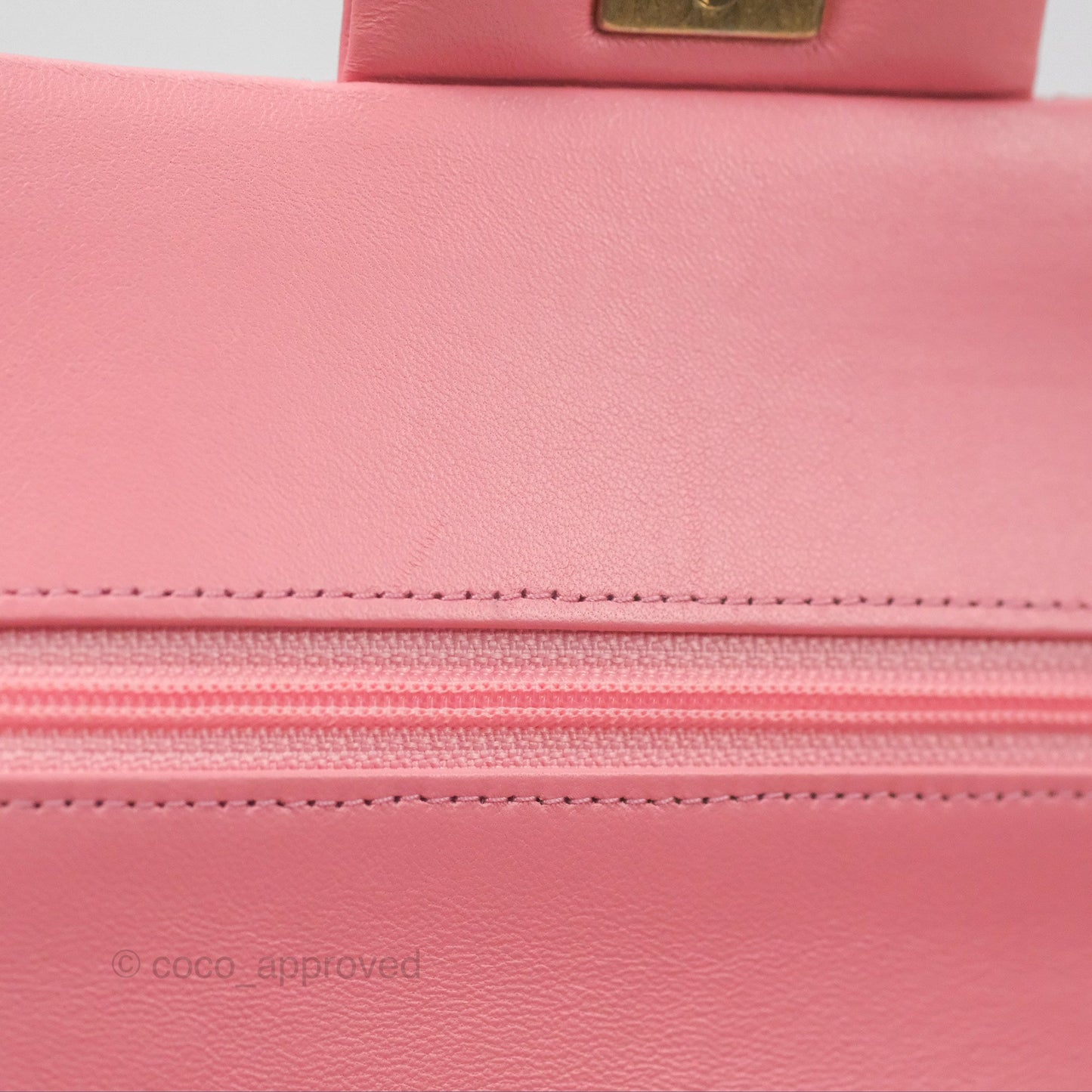 Chanel Small Classic Quilted Flap Pink Lambskin Gold Hardware