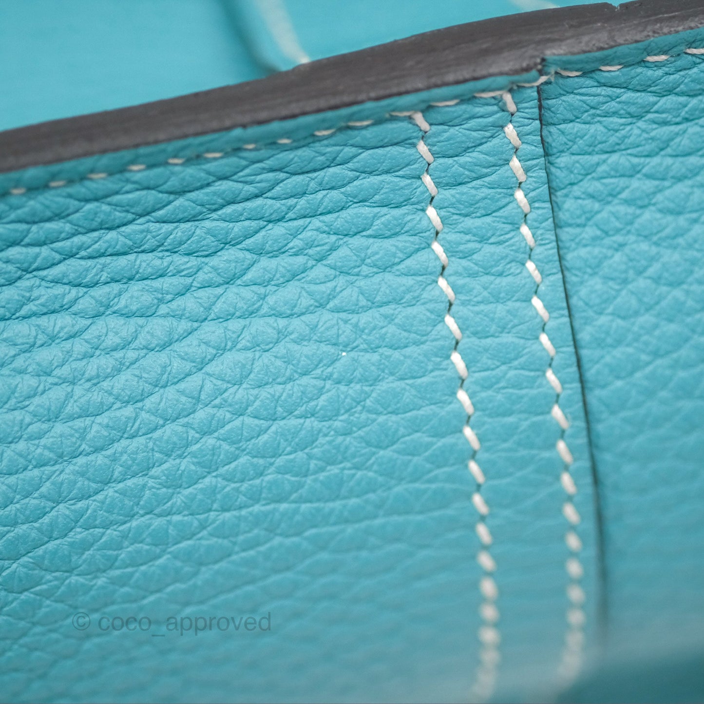 Hermès Halzan 31 Bleu Saint Cyr 3Z Clemence Palladium Hardware