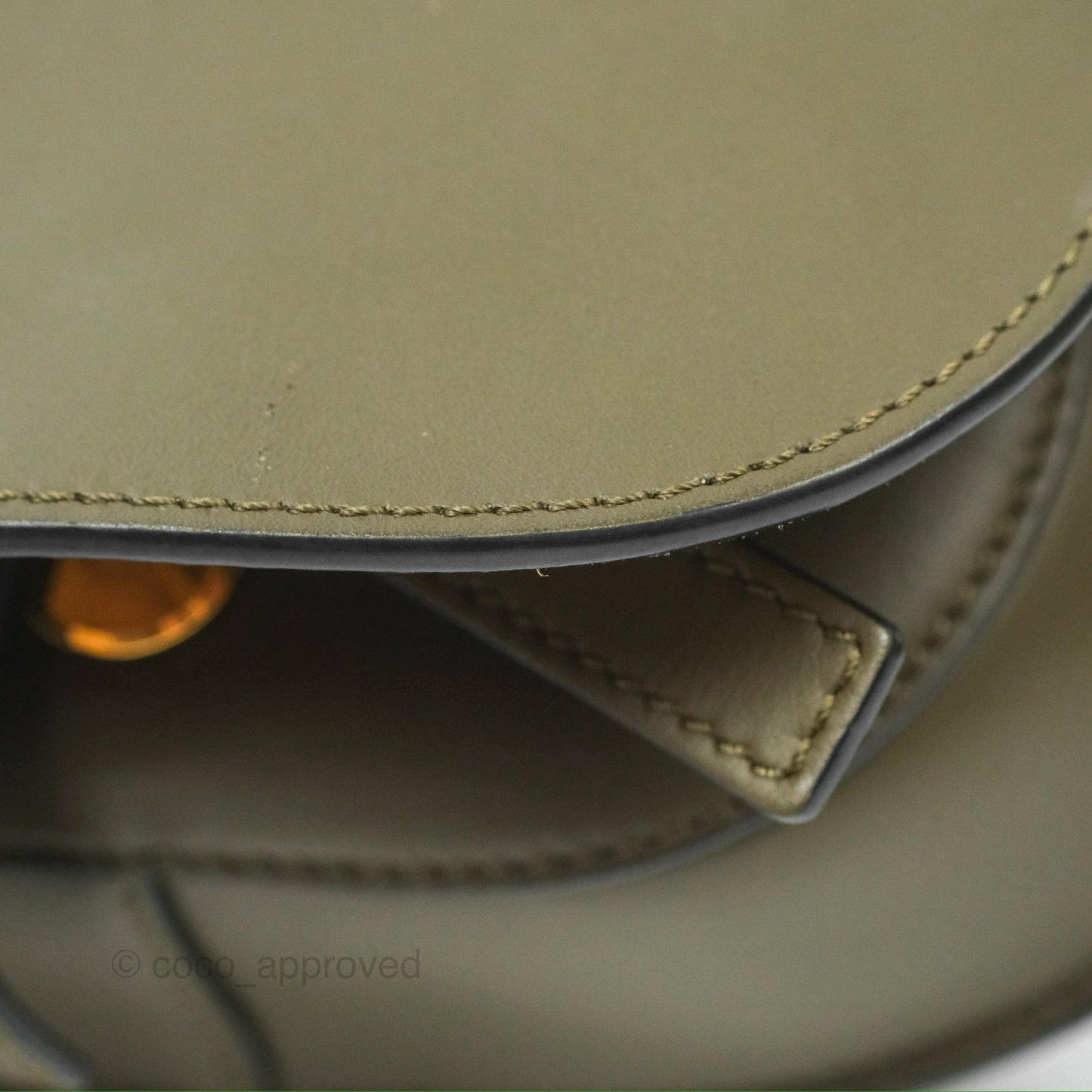 Loewe Mini Gate Dual Bag Soft Calfskin & Jacquard Strap Autumn Green
