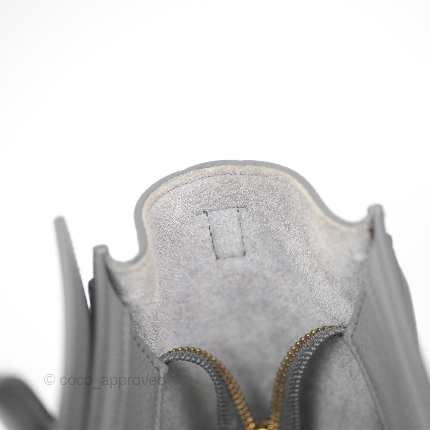 Celine Nano Luggage Bag Grey Drummed Calfskin