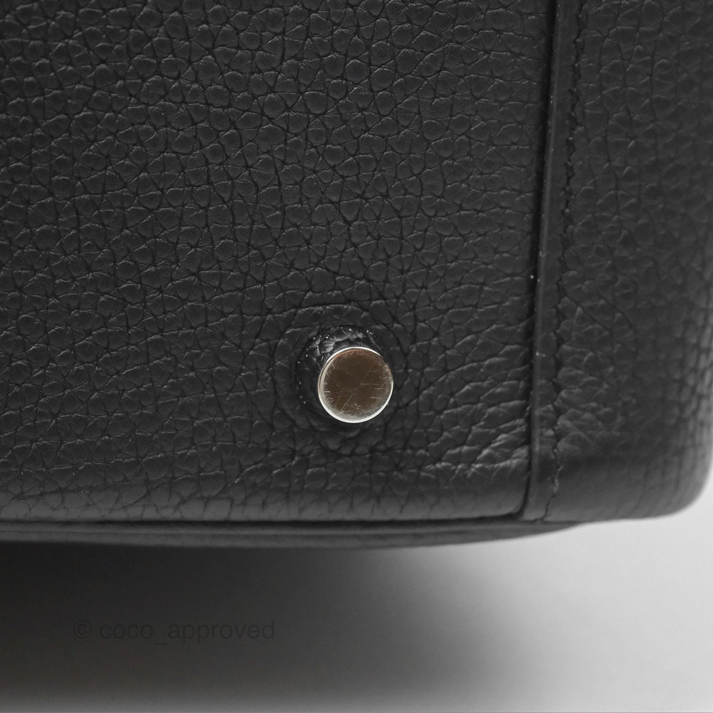 Hermès Lindy 30 Black Clemence Palladium Hardware