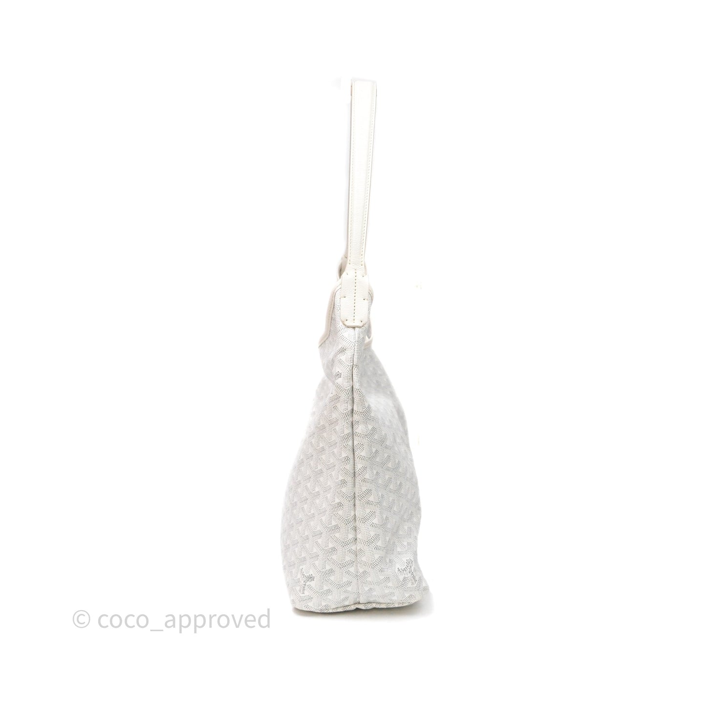 Goyard Bohème Hobo Bag PM White Goyardine Canvas